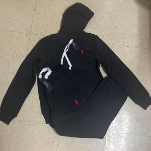 Black polo sweatsuit size small